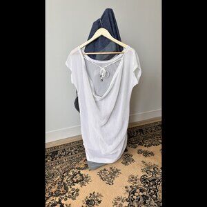 La Vie en Rose Aqua Mesh Tunic - Size M, Lightweight Summer Cover-Up